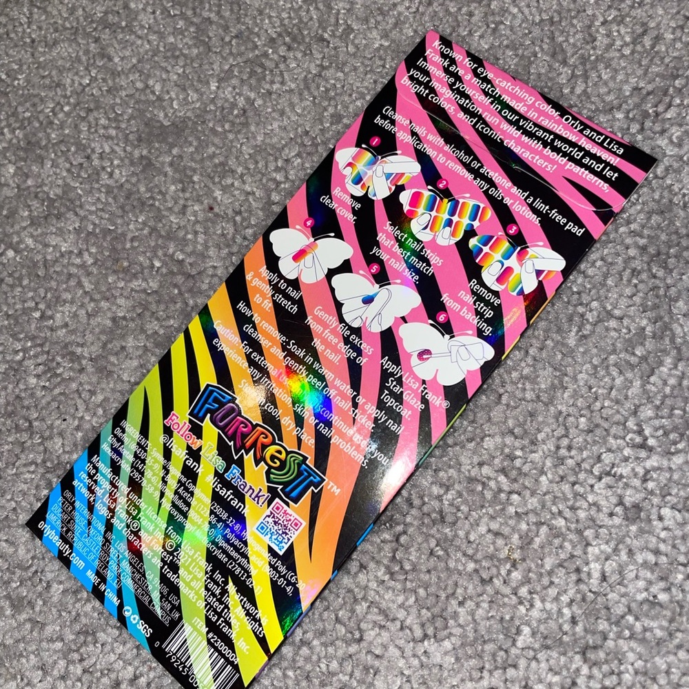 Orly x lisa frank nail wraps NWT vintage cheetah 🐆 - Picture 4 of 6
